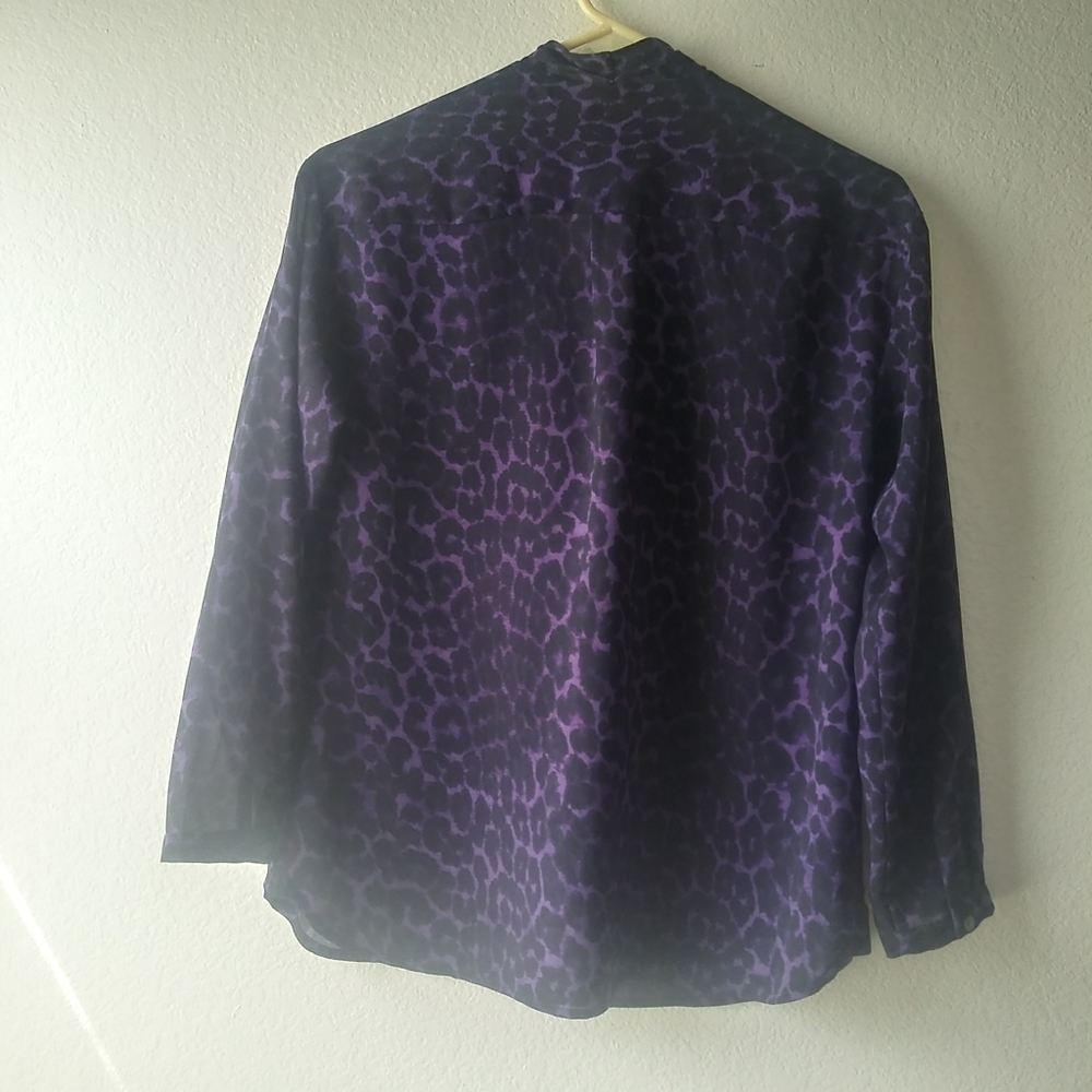 AnnTaylor Leopard  Blouse - Picture 4 of 4